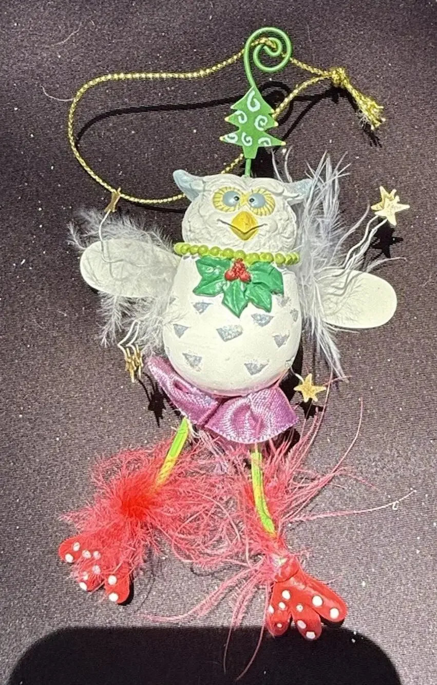 Krinkles Olivia Owl CHRISTMAS TREE Ornament Patience Brewster Very Rare -K1